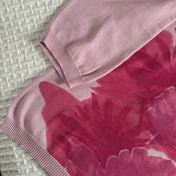 Esprit pink cotton knit sweater, size L. - Picture 3 of 8